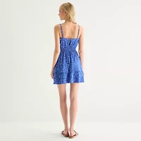 Emerald Sundae Womens Juniors Sleeveless Slip Dress