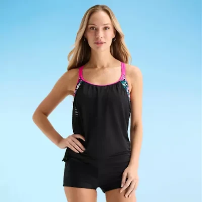 ZeroXposur Womens Floral Tankini Swimsuit Top