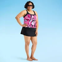 ZeroXposur Womens Comfort Straps Plus Tankini Swimsuit Top