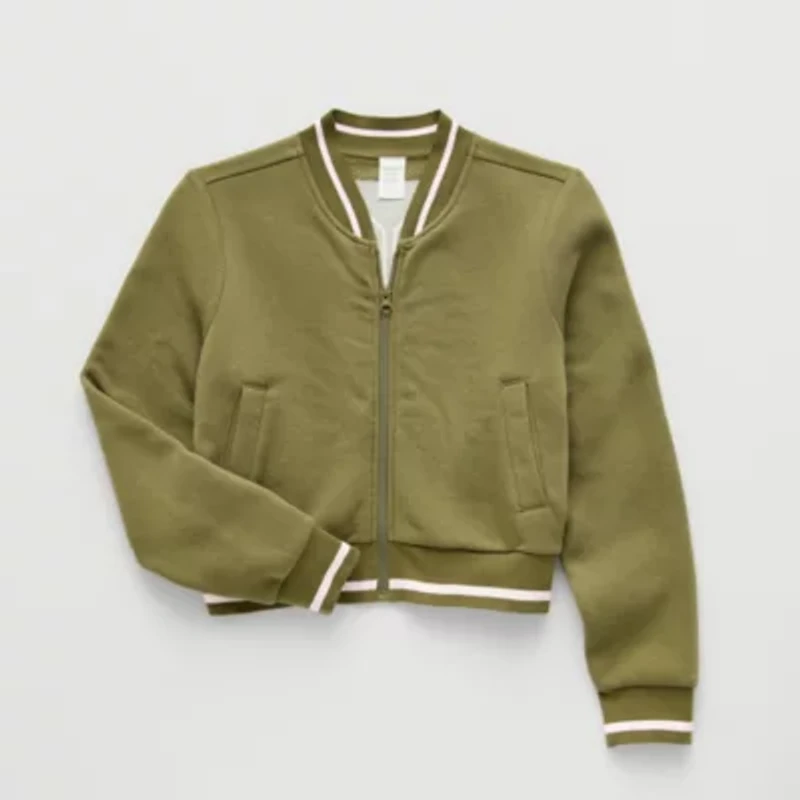 Thereabouts Little & Big Kid Girls Fleece Ultra Lightweight Bomber Jacket