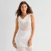 a.n.a Sheer Womens Draped Neck Sleeveless Tank Top