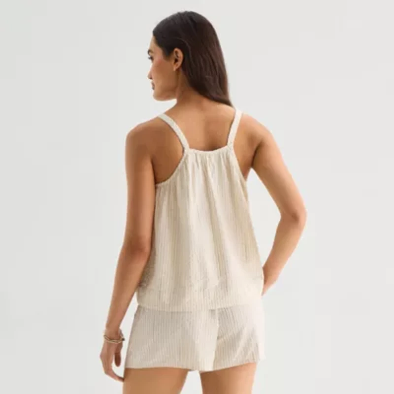 a.n.a Womens Square Neck Sleeveless Tank Top