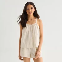 a.n.a Womens Square Neck Sleeveless Tank Top