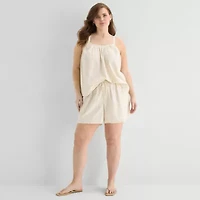 a.n.a Womens Plus Square Neck Sleeveless Tank Top