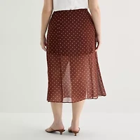 a.n.a Womens Plus Midi Pencil Skirt