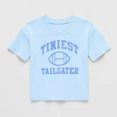 Okie Dokie Toddler & Little Boys V Neck Short Sleeve Graphic T-Shirt
