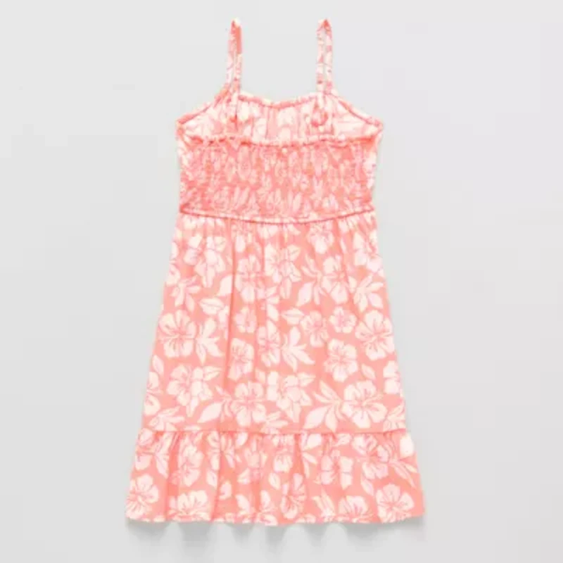 Thereabouts Little & Big Kid Girls Sleeveless Spaghetti Straps A-Line Dress