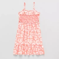Thereabouts Little & Big Kid Girls Sleeveless Spaghetti Straps A-Line Dress