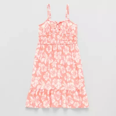 Thereabouts Little & Big Kid Girls Sleeveless Spaghetti Straps A-Line Dress