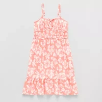 Thereabouts Little & Big Kid Girls Sleeveless Spaghetti Straps A-Line Dress