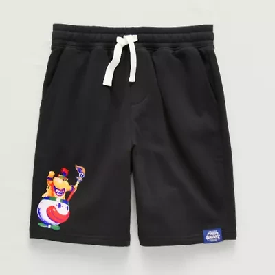 Little & Big Kid Boys Fleece Super Mario Bowser Pull-On Short