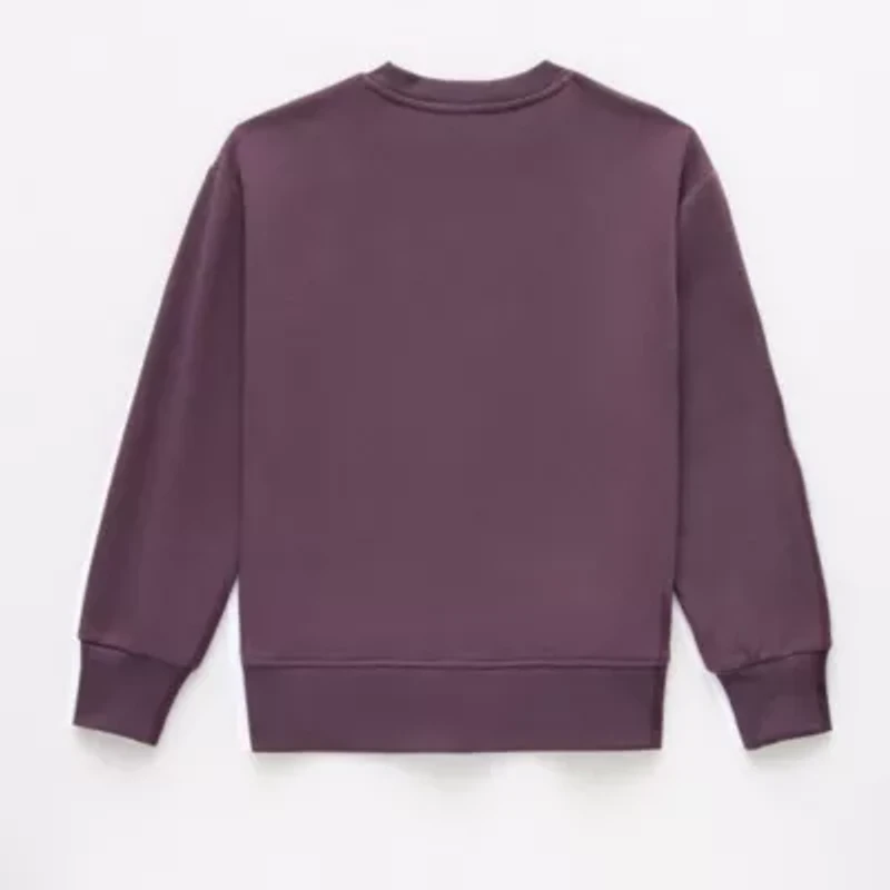 Xersion Little & Big Kid Girls Mock Neck Fleece Long Sleeve Sweatshirt