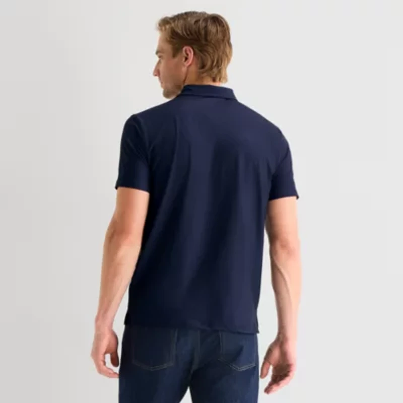 U.S. Polo Assn. Performance Stripe Mens Classic Fit Short Sleeve Shirt