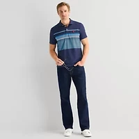 U.S. Polo Assn. Performance Stripe Mens Classic Fit Short Sleeve Shirt