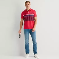 U.S. Polo Assn. Performance Stripe Mens Classic Fit Short Sleeve Shirt
