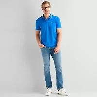 U.S. Polo Assn. Performance Interlock Mens Classic Fit Short Sleeve Shirt