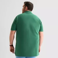 St. John's Bay Premium Stretch Big and Tall Mens Classic Fit Short Sleeve Polo Shirt