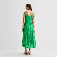 Isabel & Nina Womens Round Neck Sleeveless Maxi Dress