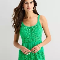 Isabel & Nina Womens Round Neck Sleeveless Maxi Dress