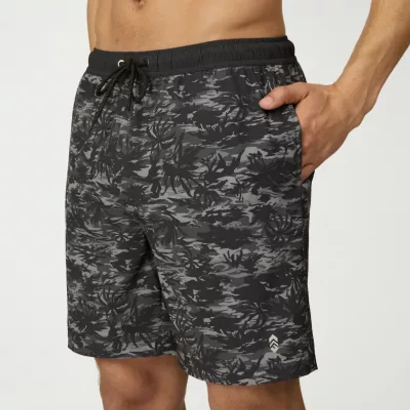 Free Country Mens Quick Dry Camouflage Swim Shorts