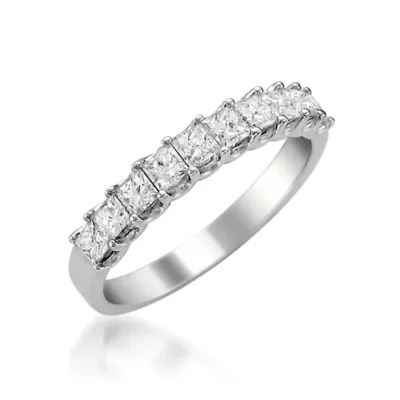 Womens 2.5MM 1 CT. T.W. Genuine White Diamond Platinum Wedding Band