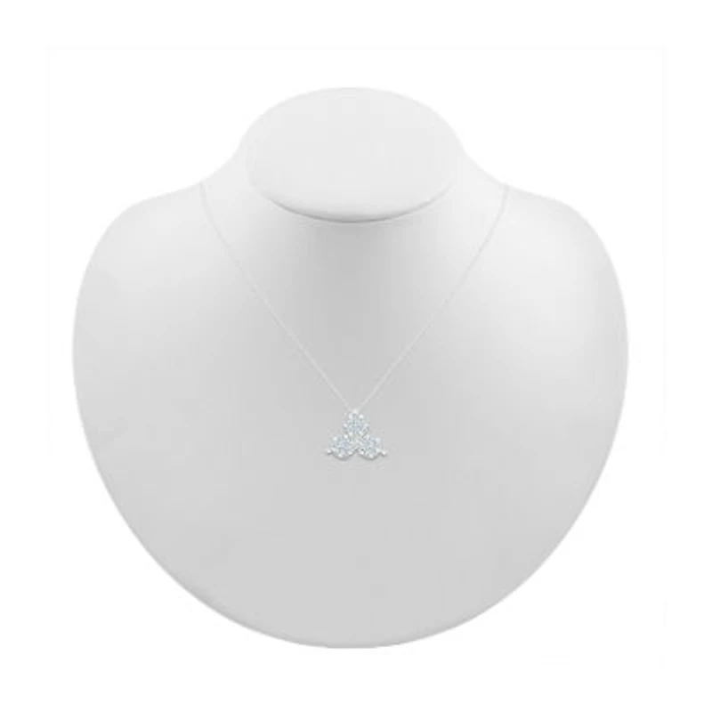 Womens / CT. T.W. Natural White Diamond 10K White Gold 18 Inch Pendant Necklace