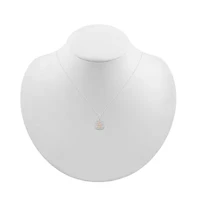 Womens 1 CT. T.W. Natural White Diamond 10K Two Tone Gold 18 Inch Pendant Necklace