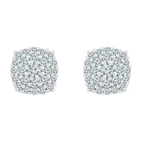 1/4 CT. T.W. Natural White Diamond 10K White Gold 5.8mm Stud Earrings