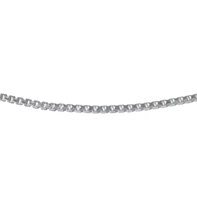 Made in Italy Womens Sterling Silver 30 Inch Box Chain Necklace