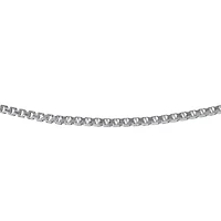 Made in Italy Womens Sterling Silver 30 Inch Box Chain Necklace