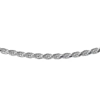 Made in Italy Unisex Adult Sterling Silver 30 Inch Rope Chain Necklace