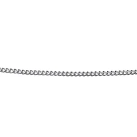 Made in Italy Womens Sterling Silver 18 Inch Curb Chain Necklace