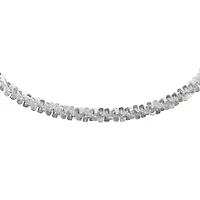 Made in Italy Womens Sterling Silver 8 Inch Solid Link Chain Bracelet