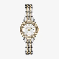 Relic By Fossil Womens Crystal Accent Two Tone Bracelet Watch Zr12656