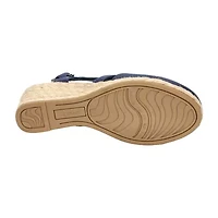 Easy Street Womens Stargaze Wedge Sandals