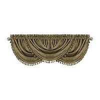 Elrene Home Fashions Antonia Rod Pocket Waterfall Valance