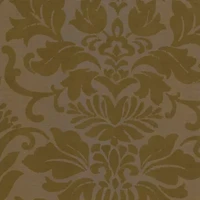 Elrene Home Fashions Antonia Floral Damask Back Tab Embellished Blackout Single Curtain Panel