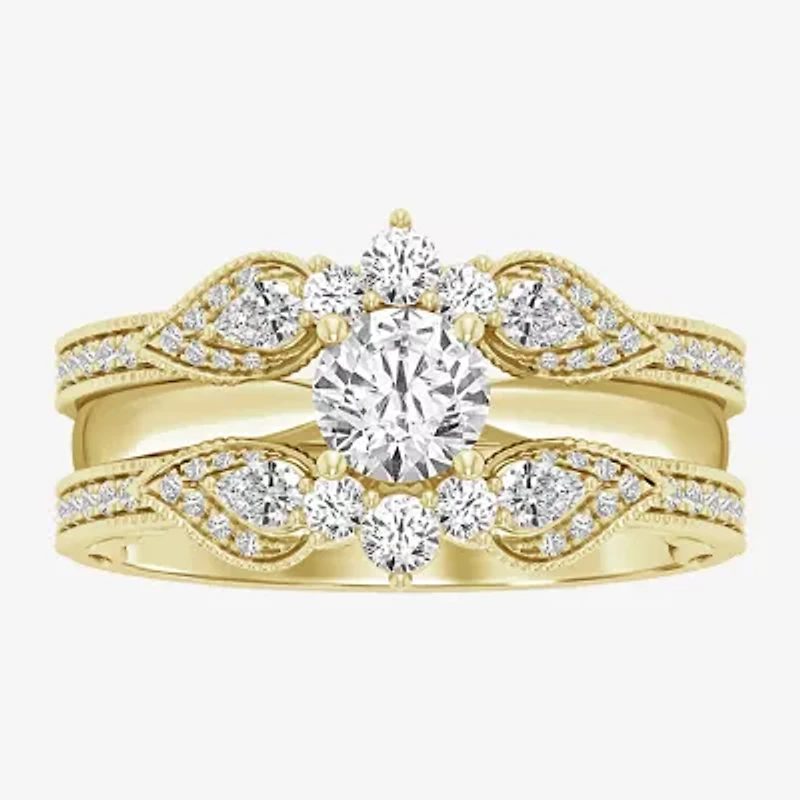 Womens / CT. T.W. Natural White Diamond 14K Gold Ring Guard