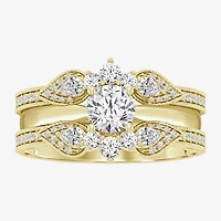 Womens / CT. T.W. Natural White Diamond 14K Gold Ring Guard