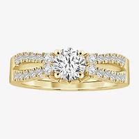 Womens 1/3 CT. T.W. Natural White Diamond 14K Gold Ring Enhancer