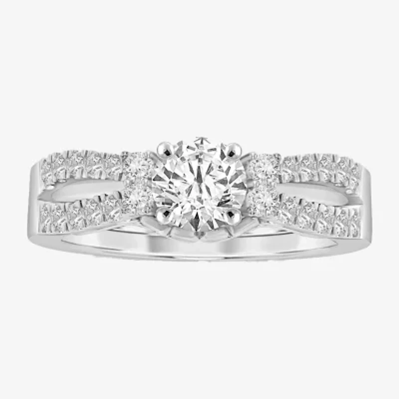 Womens 1/3 CT. T.W. Natural White Diamond 14K Gold Ring Enhancer