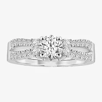 Womens 1/3 CT. T.W. Natural White Diamond 14K Gold Ring Enhancer