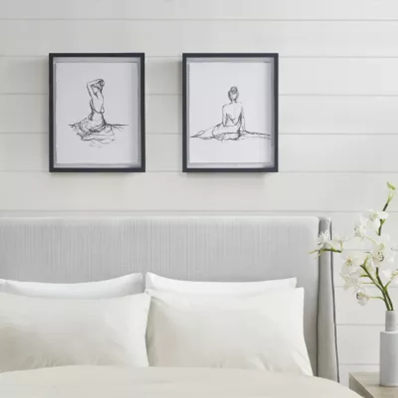 Madison Park Feminine Figures 2-pc. Framed Wall Art Set