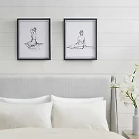 Madison Park Feminine Figures 2-pc. Framed Wall Art Set