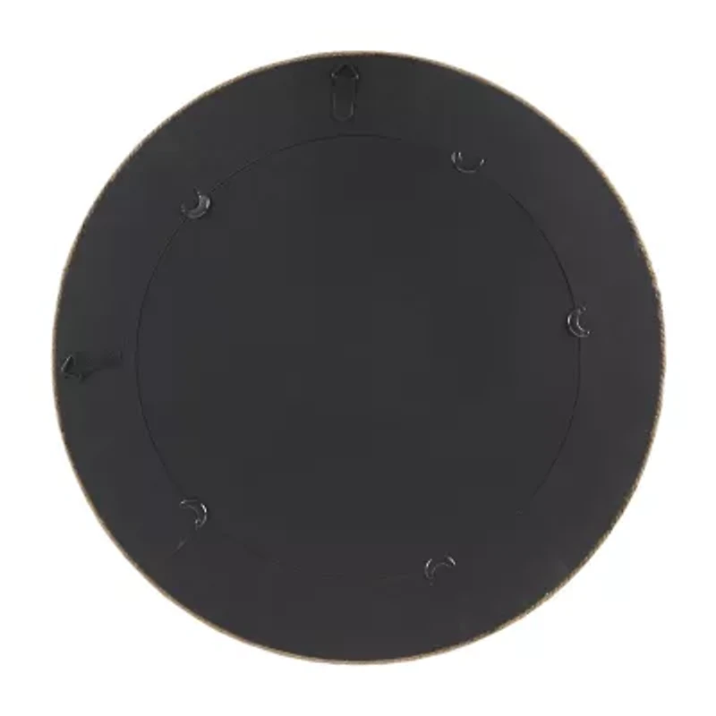 Madison Park Cove Round Jute Decorative Wall Mirror
