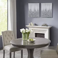 Madison Park Glimmer Heavily Embellished 2pc Set Canvas Art