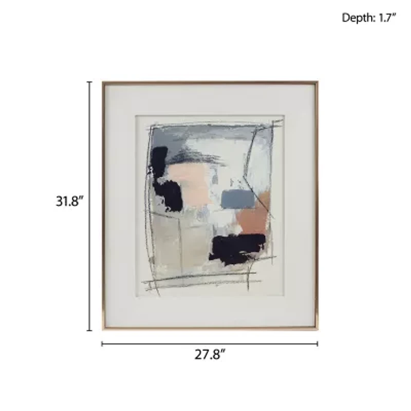 Madison Park Abstract Reveal Framed Print