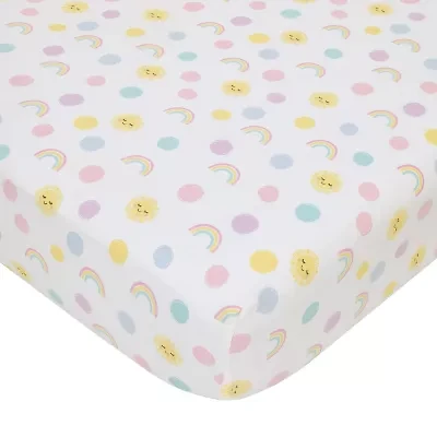 Nojo Sunshine And Rainbow Crib Sheet