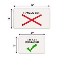 Nojo Lightning Bolt Mini Crib Sheet