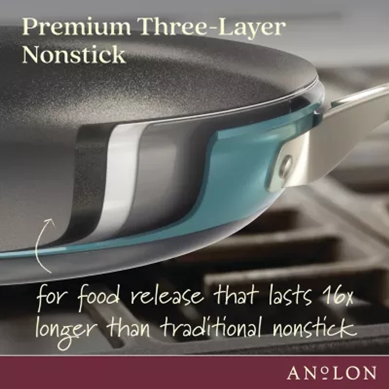 Anolon Achieve Hard Anodized 3-qt. Saute Pan with Lid